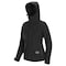 Pioneer Women's Heated Softshell Jacket, 4 Settings, 4-Way Stretch, Detachable Hood, Black, S V3210570U-S - alternate 1